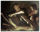 "Holy Family in the Carpentry Shop" Paper Print by Gerrit Van Honthorst, 18"x15"