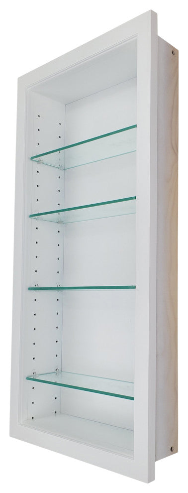 Durham Recessed White Niche 61.5"h x 15.5"w x 3.5"d