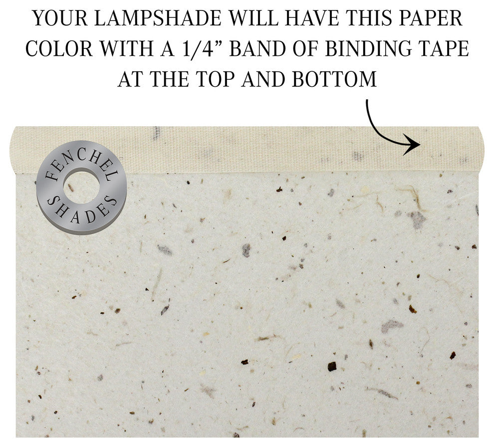 Fenchel Shades 18"x18"x11' Spider Attachment Drum Lamp Shade, Paper Natura