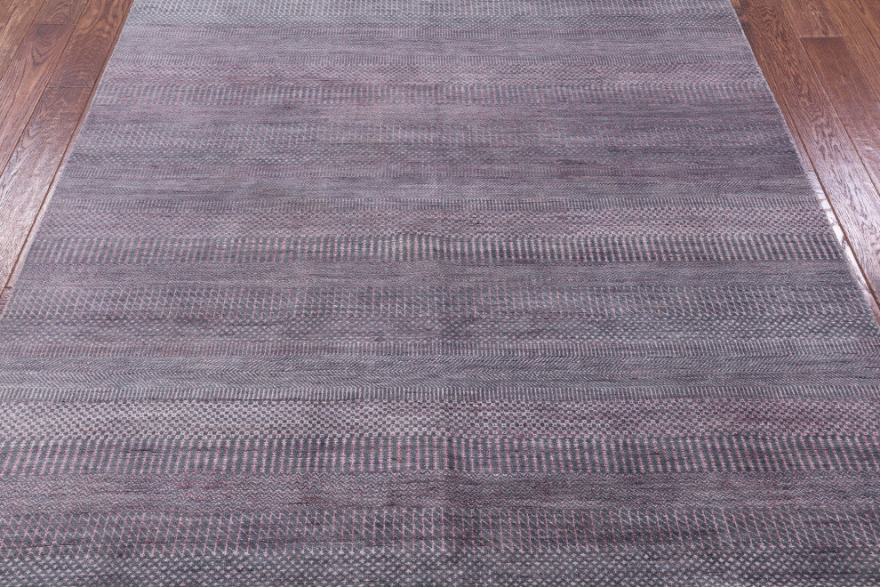 Savannah Grass Wool and Silk Hand Knotted Rug 6' 1" X 9' 4" Q11399