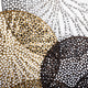 Sahara Metal Art Gold, Silver And Iron Finish On Iron Disk Wall Sculpture