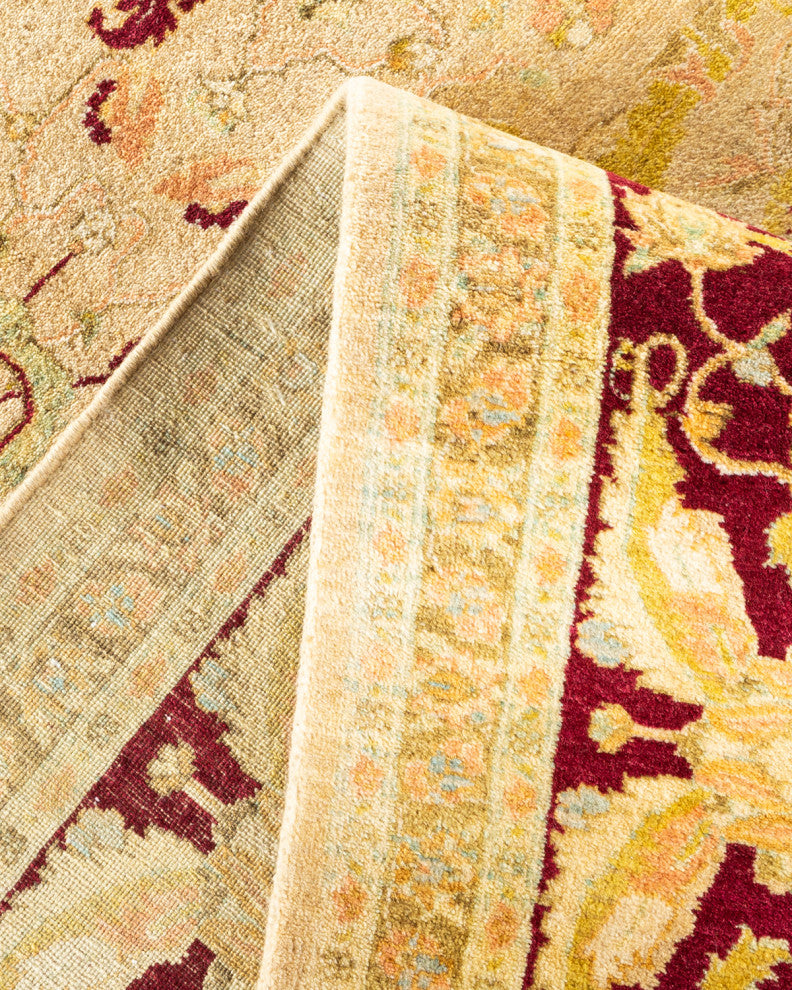 Mogul, One-of-a-Kind Hand-Knotted Area Rug Yellow, 8' 0" x 16' 10"