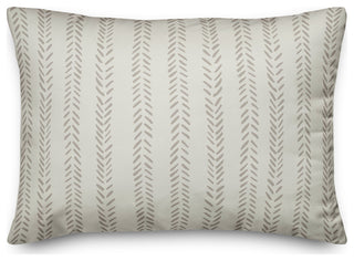 White Petal Lines 14x20 Indoor/Outdoor Pillow