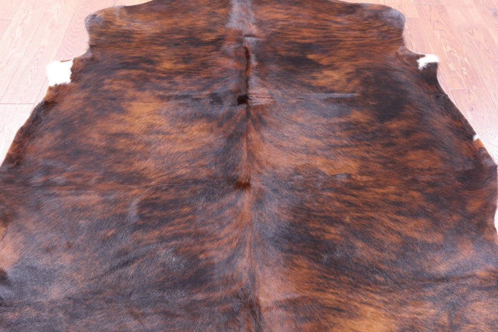 Organic Natural Hair-On Cowhide Area Rug 6' 9" X 5' 8" C1575