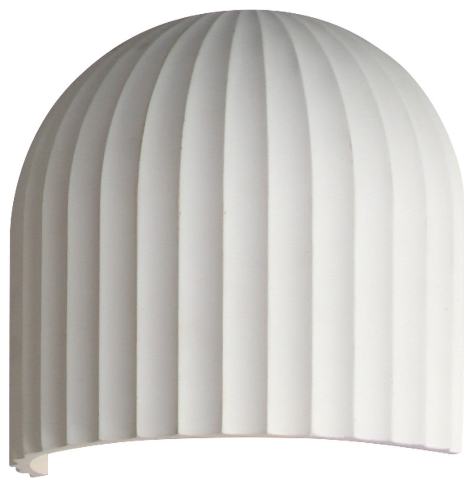 ET2 E25140 Basilica 8" Tall LED Wall Sconce - Chaulk White