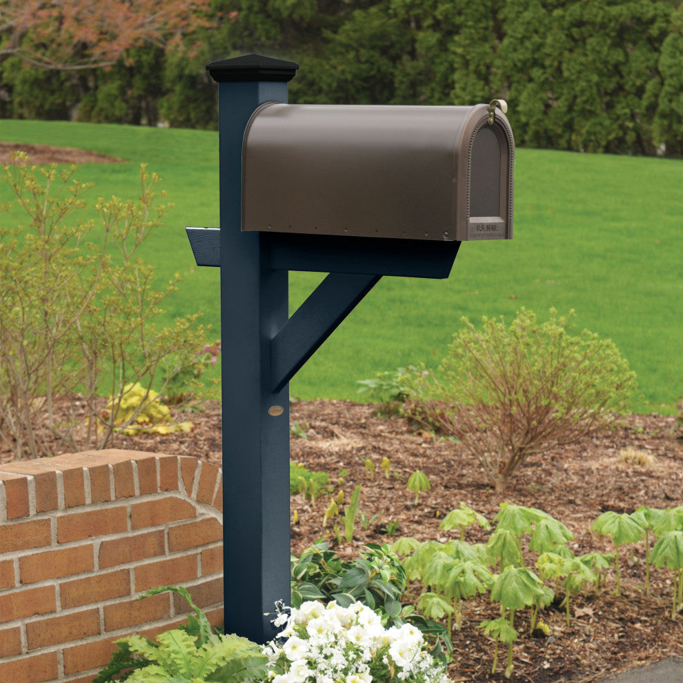 Hazleton Mailbox Post, Federal Blue