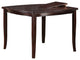 Counter Height Dining Table With Butterfly Leaf, Dark Brown