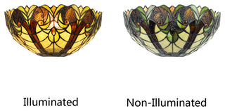 Liaison Victorian-Style 1-Light Finish Wall Sconce 12" Shade