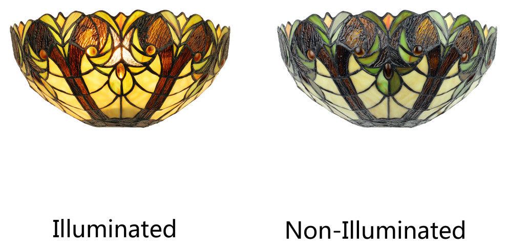 Liaison Victorian-Style 1-Light Finish Wall Sconce 12" Shade