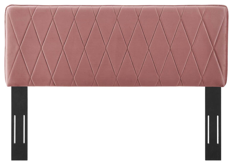 Headboard, King Size, Velvet, Pink, Modern Contemporary, Bedroom Master Suite