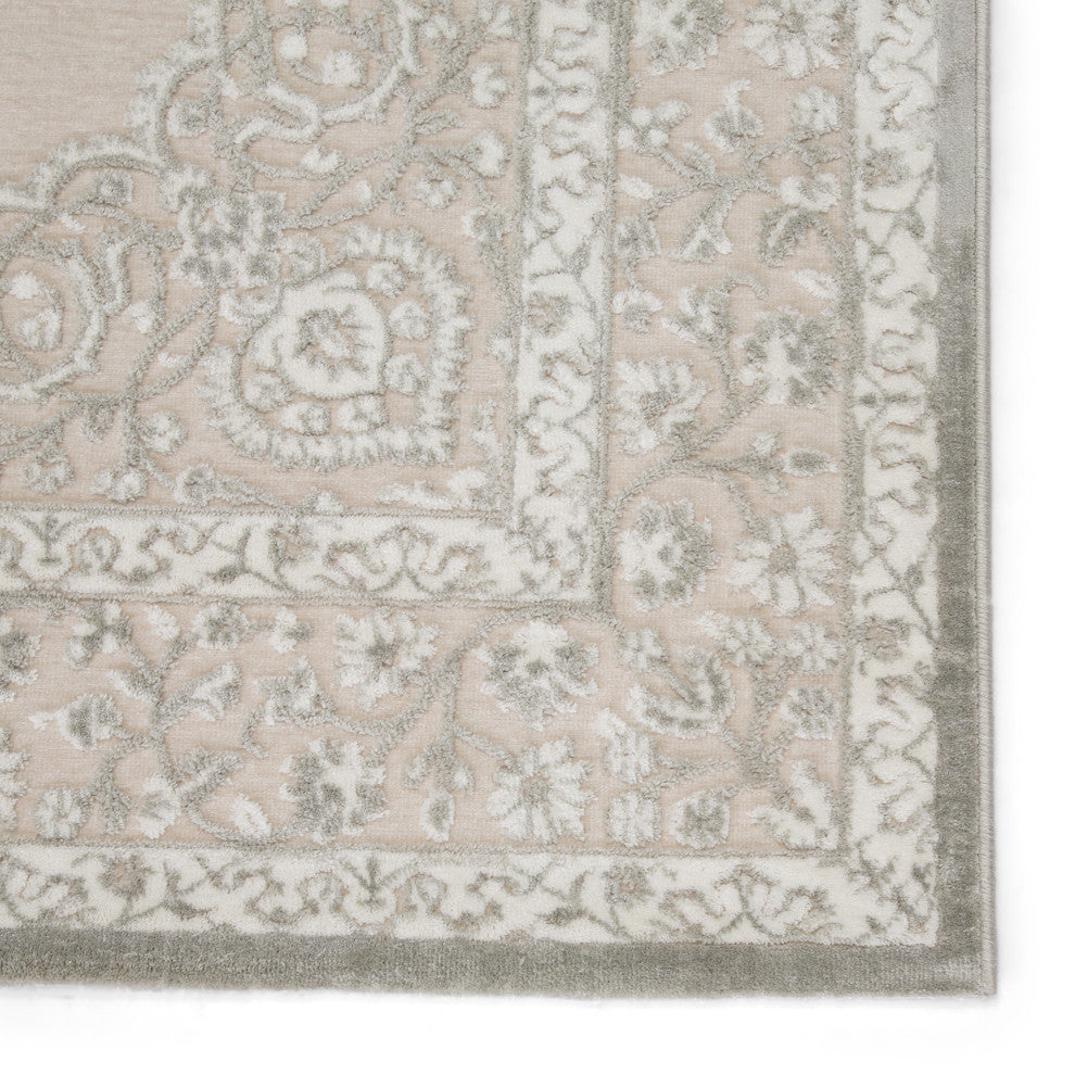 Jaipur Living Malo Medallion Gray/White Area Rug, 5'x7'6"