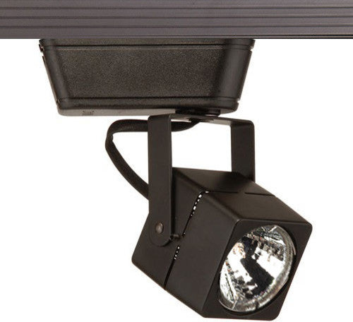 WAC Lighting Low Voltage Track Fixture, 50W, Black, L Track