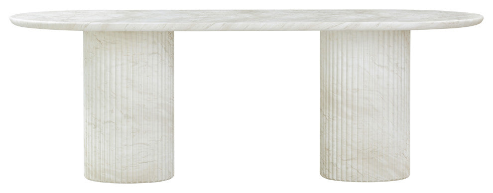 Brut Indoor/Outdoor Dining Table, White