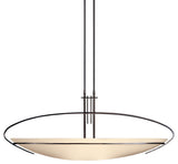 Mackintosh Large Pendant, Dark Smoke Finish, Opal Glass