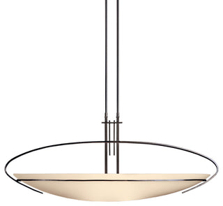 Mackintosh Large Pendant, Dark Smoke Finish, Opal Glass