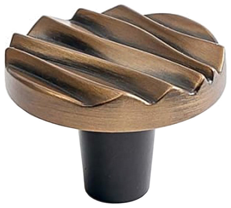 Du Verre DVWA01 Wave 1-1/2" Textured Graphic Designer Nautical - Antique Brass