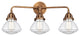 Innovations 288-3W-AC-G322-LED Olean 3 Light Vanity Light, Antique Copper
