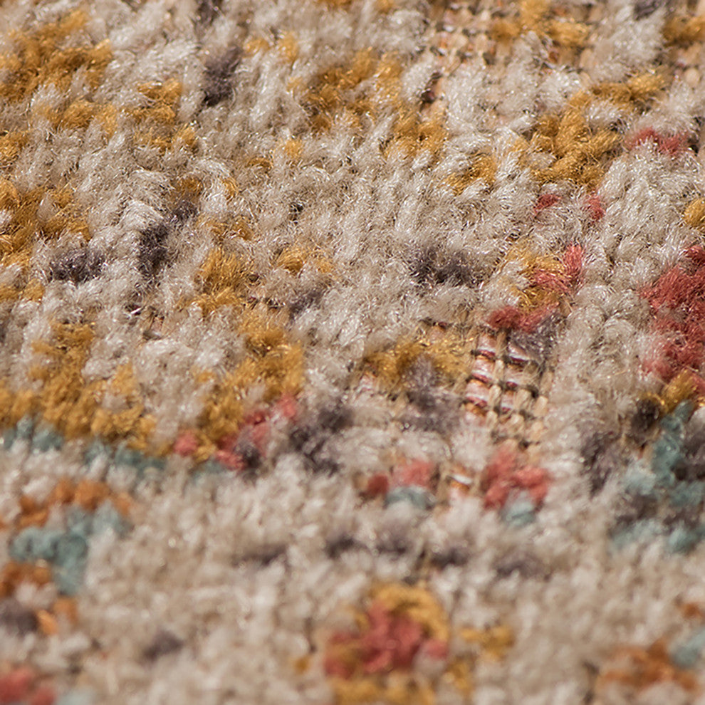Ethnicia Watton Vintage Teal Area Rug, 2'7"x7'6"