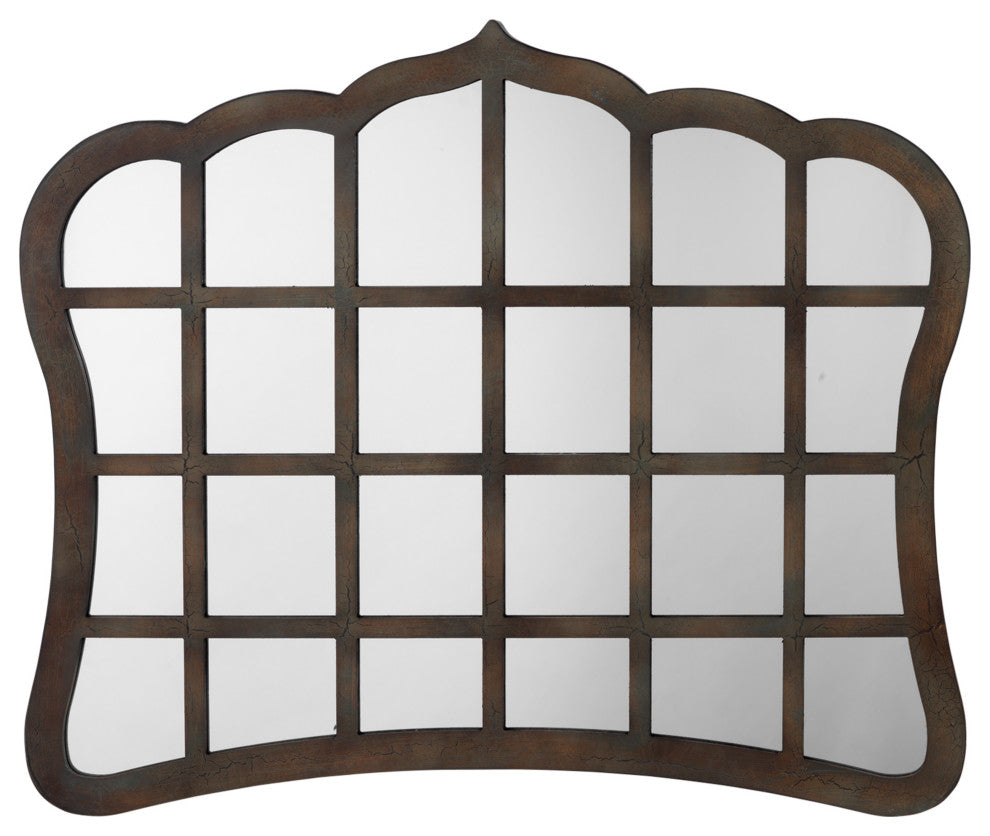 Window Wood Mirror