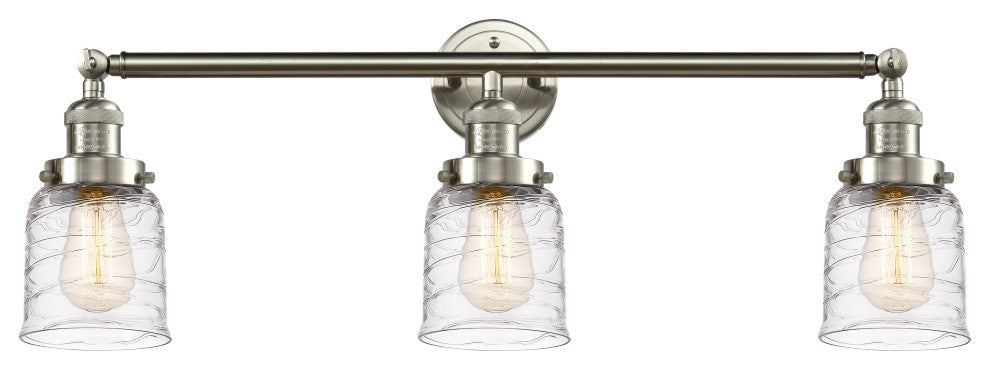 INNOVATIONS 205-SN-G513-LED 3-Light Bath Vanity Light Brushed Satin Nickel