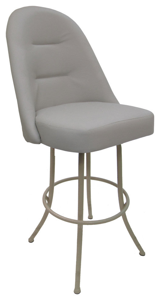 Swivel Counter 26" 30" Extra Tall 34" Metal Bar Stool M-235, Ocean Beige - Beige