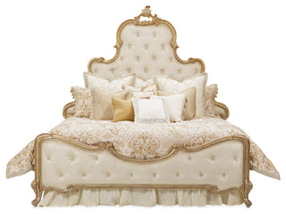 Aico Amini Luxembourg 13 Pc King Comforter Set in Creme