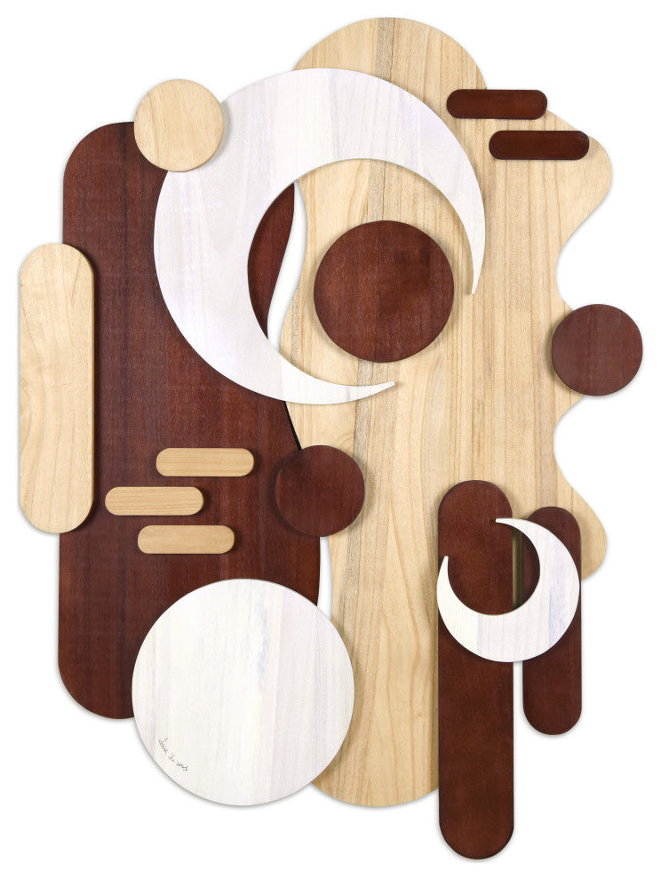 "Sands Serenade" Hand Made Wood Abstracts Wall Art, Ap-102b-4030-02