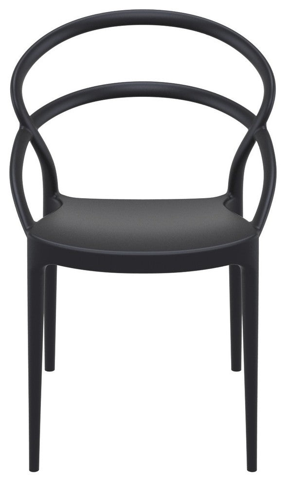 Compamia Pia Set of 2 Dining Chair, Black