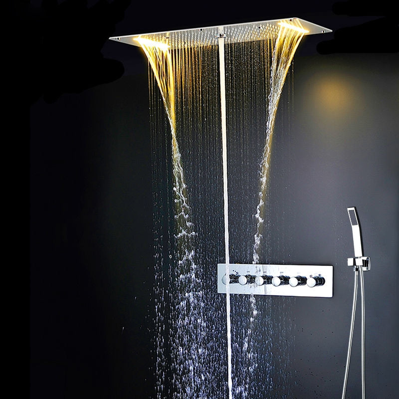 Livorno Multi Function ceiling Mount LED Shower Set With Hand Held Shower