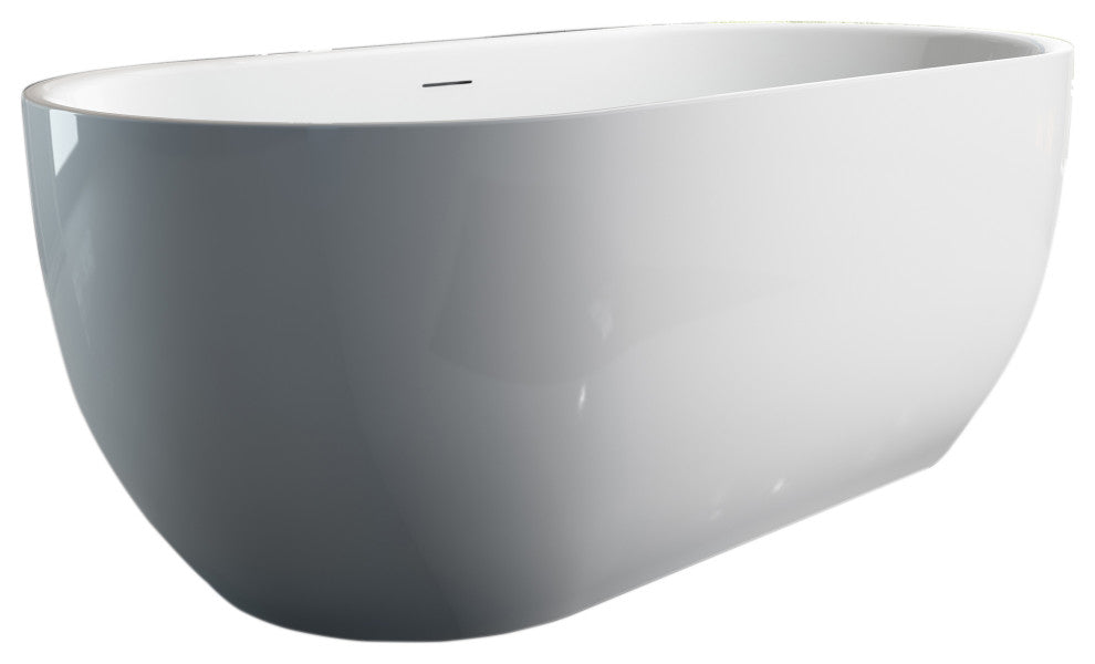 Bevier 67" Freestanding Bathtub with no faucet