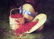 Robert Spear Dunning Harvest of Cherries Premium Canvas Print