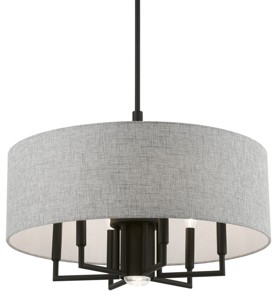 Dakota 7 Light Black Pendant Chandelier