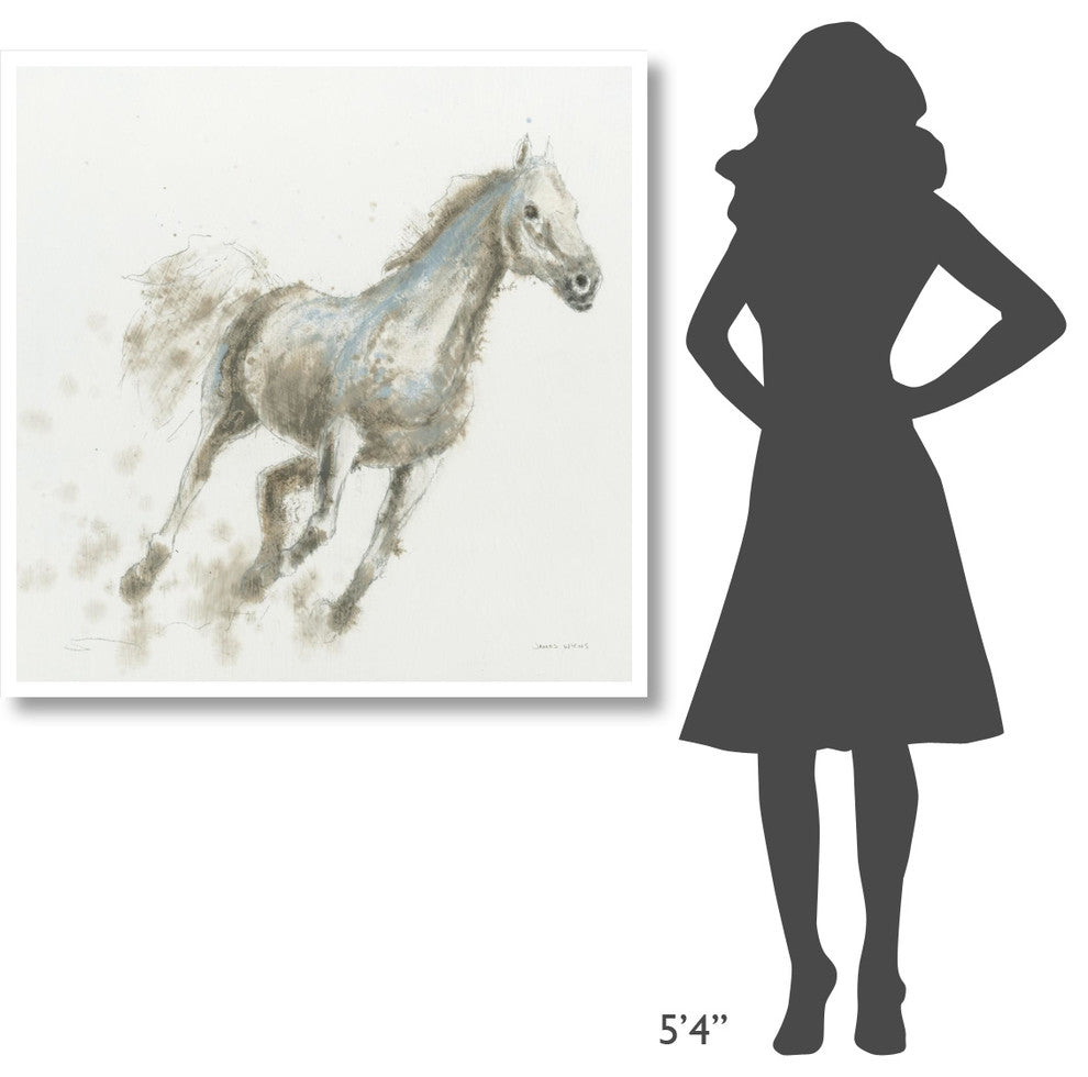 "Stallion I" Digital Paper Print by James Wiens, 42"x42"