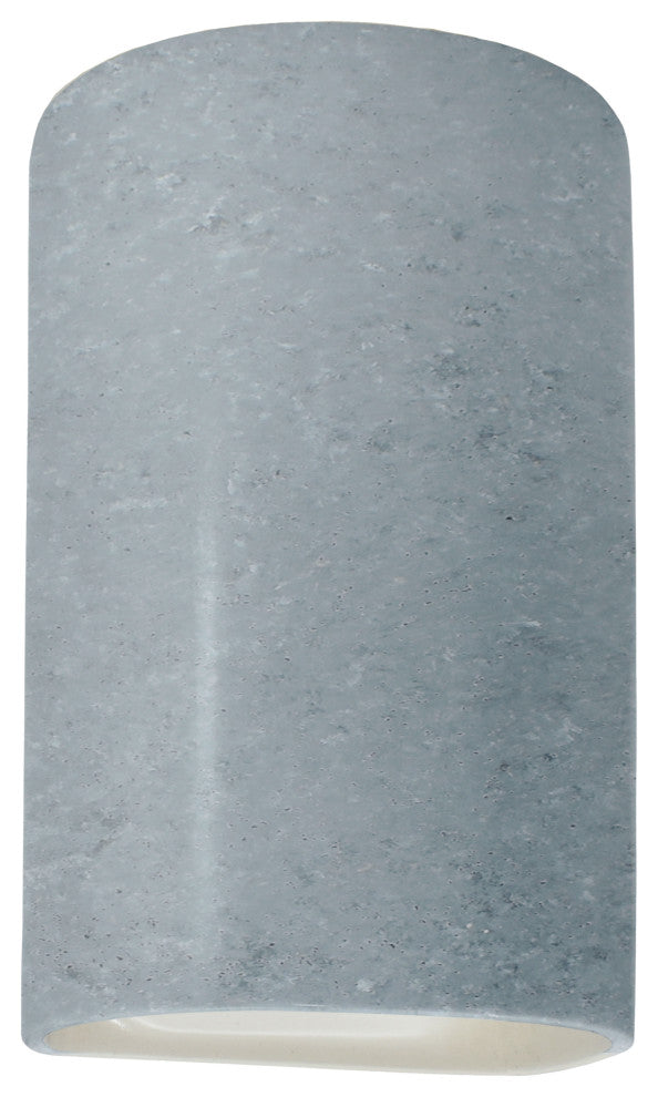 Ambiance Large Cylinder Outdoor Wall Sconce, Open, Concrete, LED