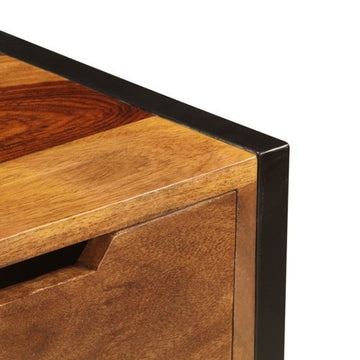 vidaXL Sideboard 3-Drawer Cupboard Sideboard Buffet Cabinet Solid Sheesham Wood