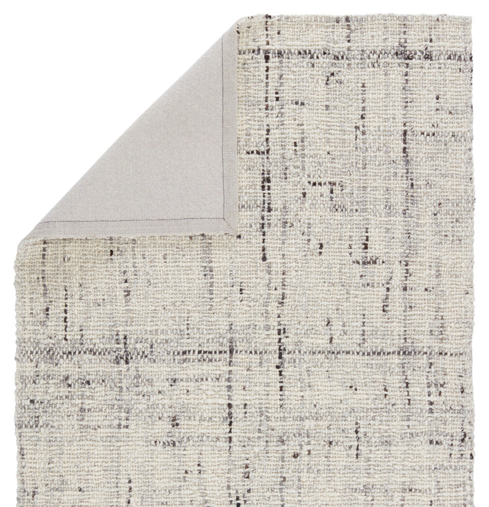 Jaipur Living Season Handmade Solid Area Rug, Ivory/Gray, 8'x10'