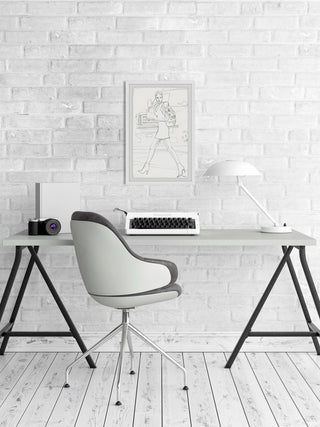 "Boots on Point" Framed Painting Print, 8"x12"