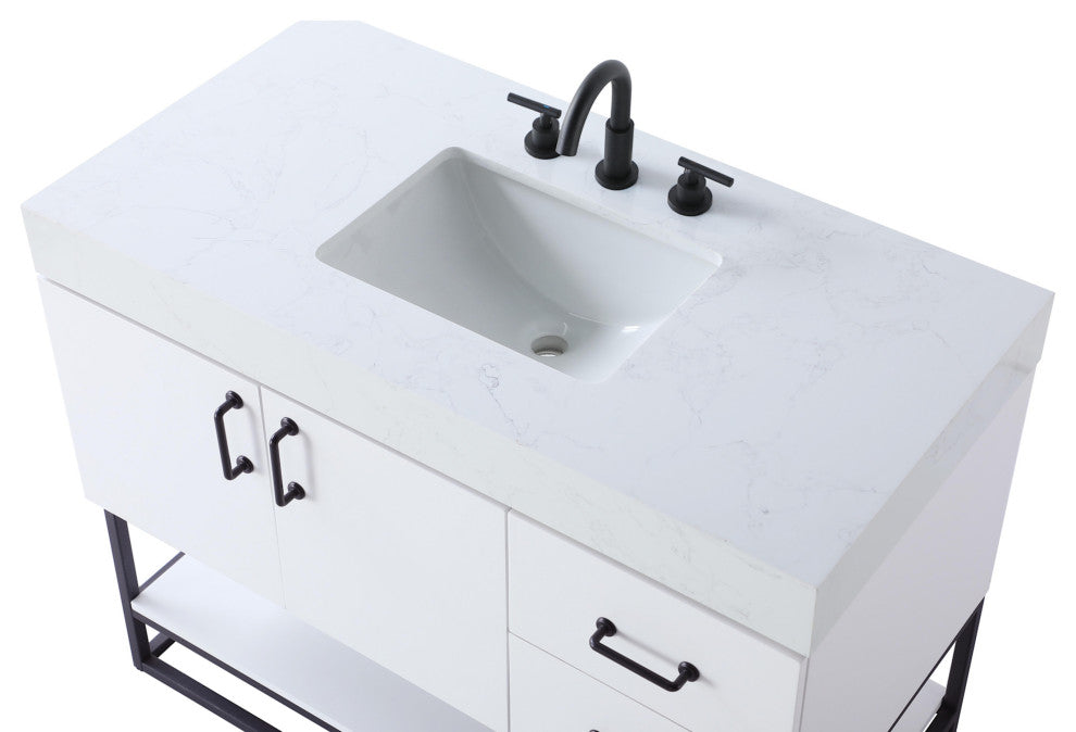 Elegant Lighting VF29242 Caroline 42" - Chestnut Brown