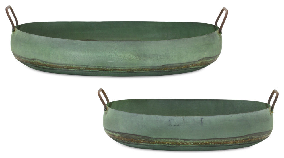 Metal Tray, 2-Piece Set