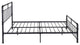 GDF Studio Sally Industrial Queen Iron Bed Frame, Black