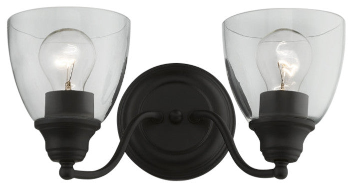 Montgomery 2 Light Black Vanity Sconce