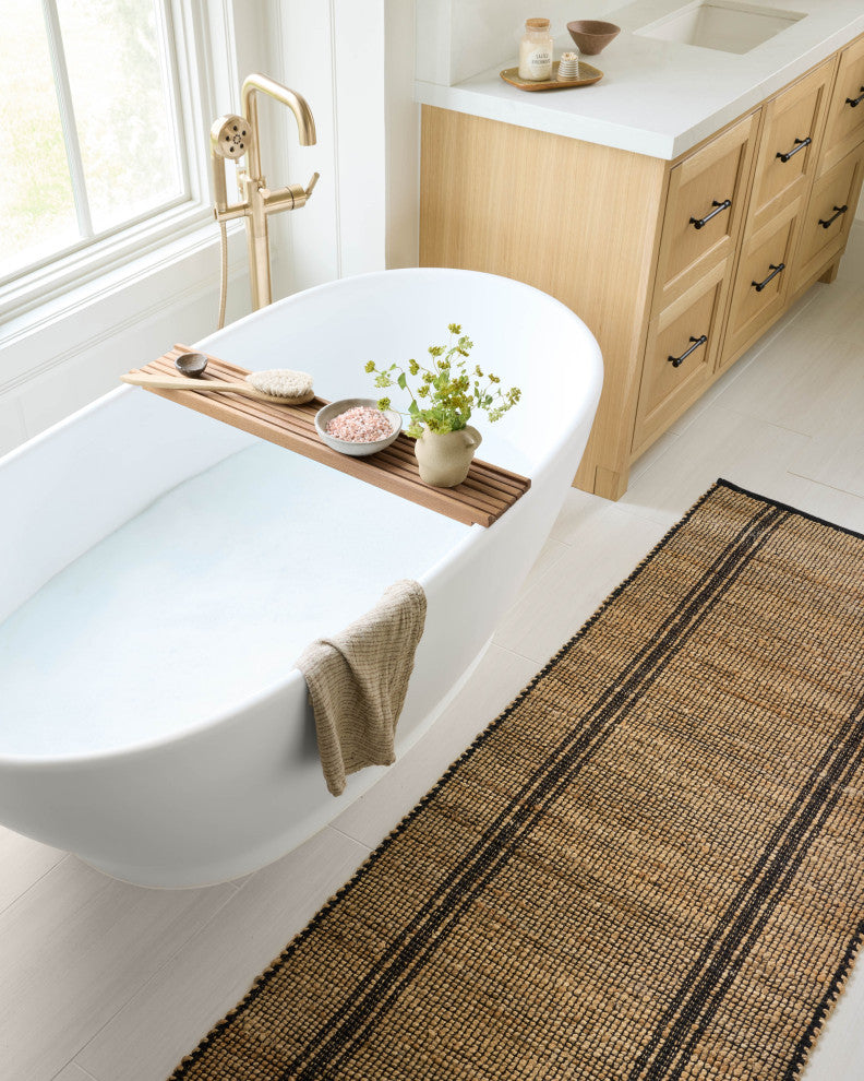 Angela Rose x Loloi Colton Natural / Black 7'-6" x 9'-6" Area Rug