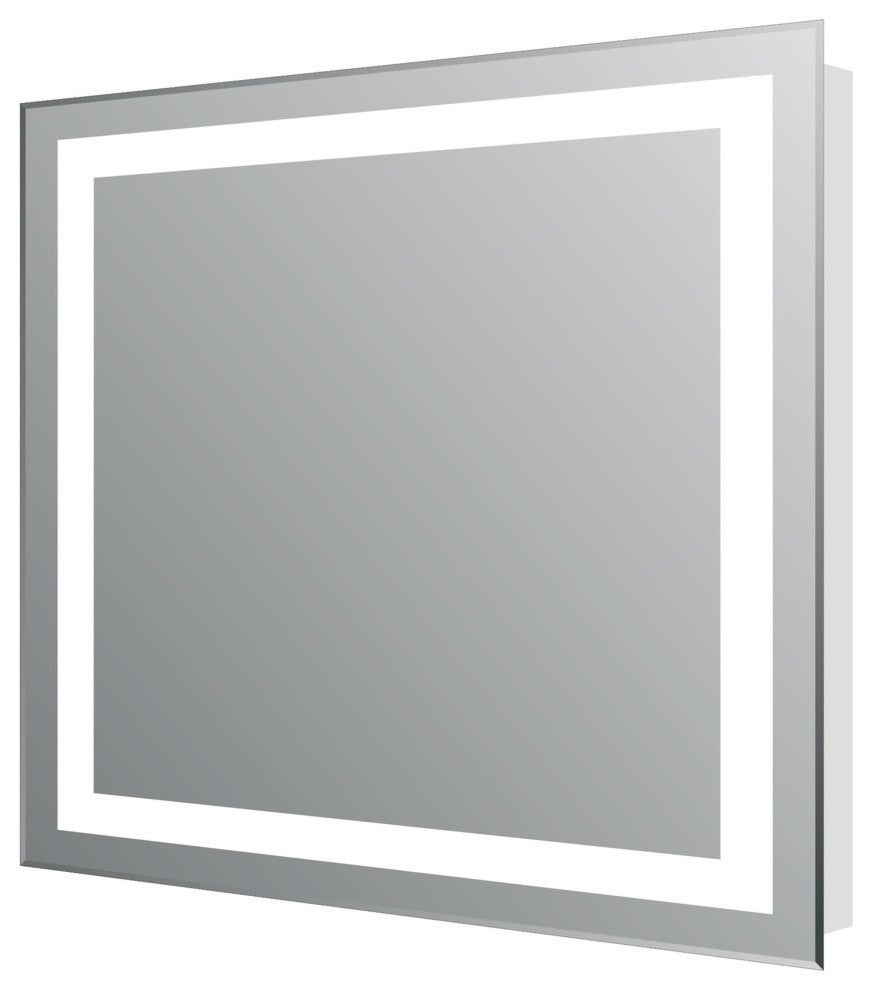 Eviva Evmr34-24x30-Led Lite Modern Bathroom Vanity Backlit Lighted Led Mirror