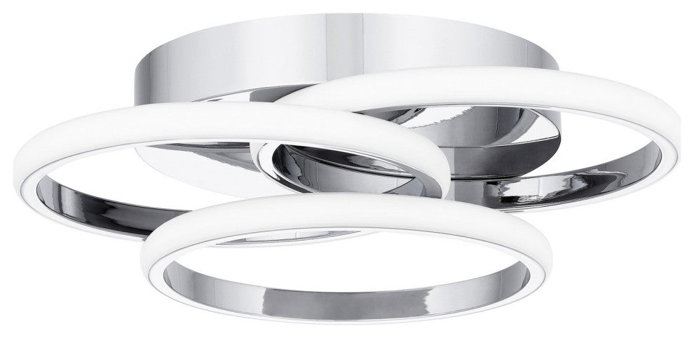 Moonan LED Flush Mount, Polished Chrome