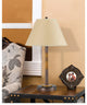 100W Soho Metal Table Lamp, Rust Finish, Kraft Shade