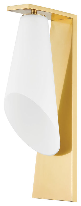 Hudson Valley Andros Wall Sconce 5", Aged Brass