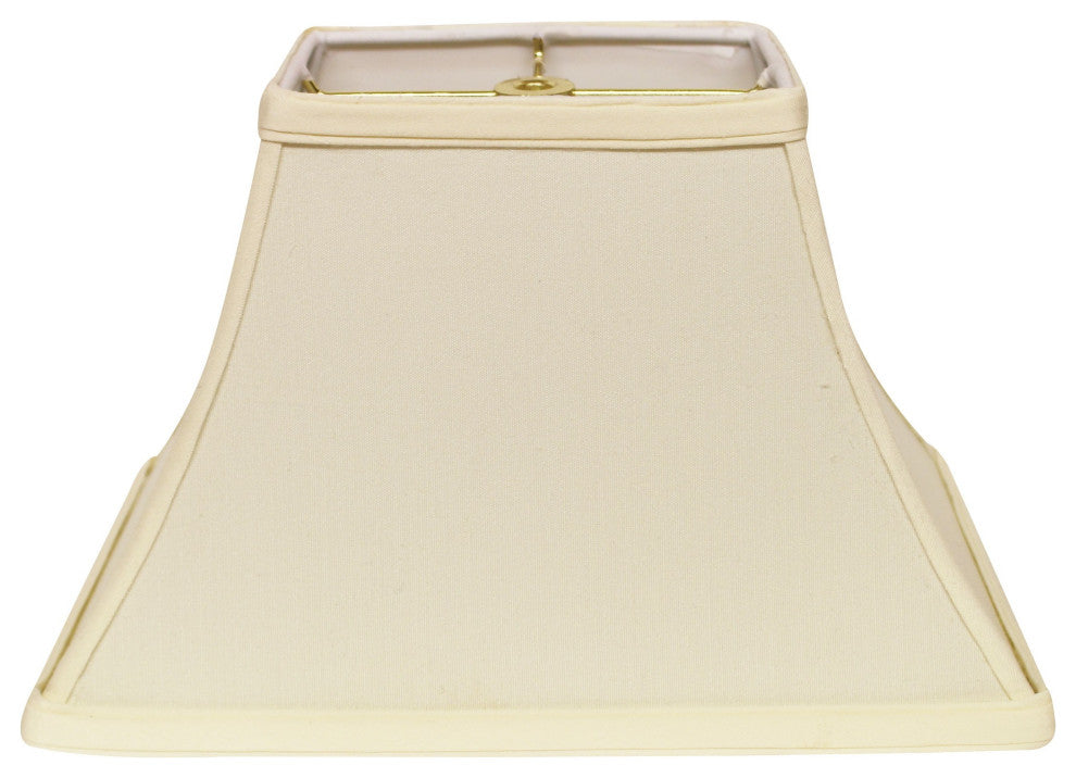 14" Ivory Rectangle Bell No Slub Lampshade