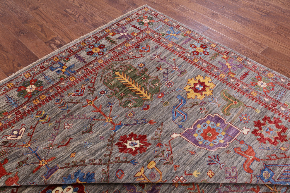Handmade Persian Fine Serapi Rug 8' 10" X 12' 1" - Q12440