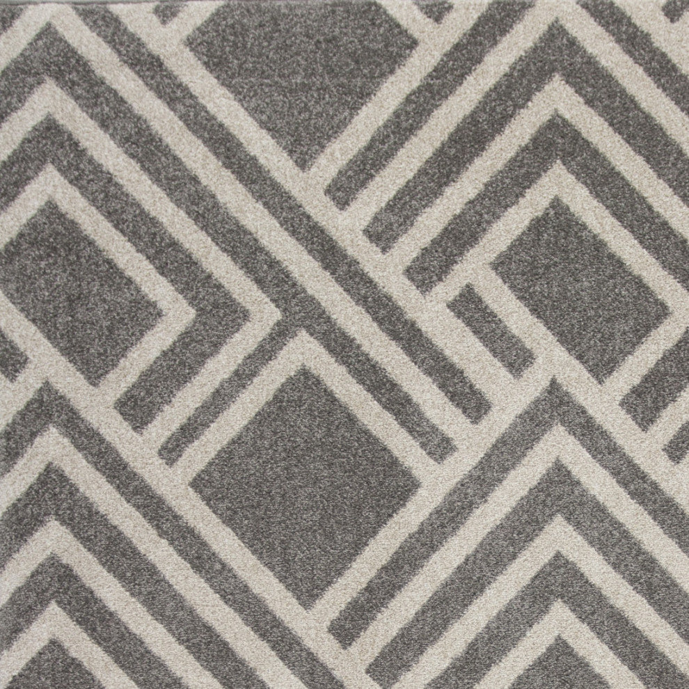KAS Lucia 2764 Gray Modeme Area Rug, 5'3"x7'7"