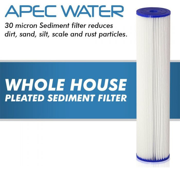 APEC 20" BB Whole House All Purpose Sediment Water Filter System